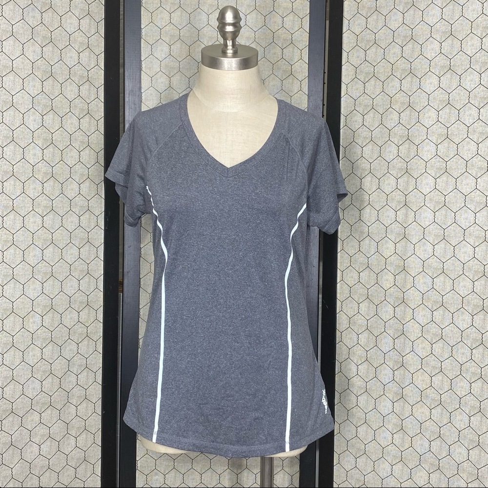 Reebok Athletic Short Sleeve V-Neck Top